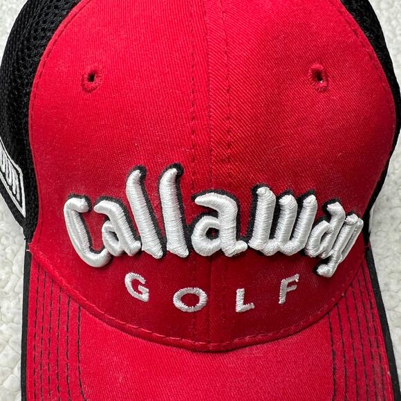 New Era Callaway FT-5 HX Tour Red Black Mesh Hat - Picture 5 of 5